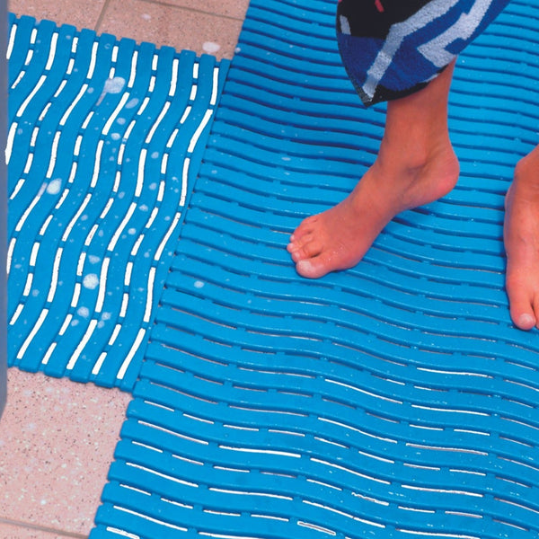 Superbond Kumfi Step Aqua – Antibakterielle PVC-Matte für Barfußkomfort